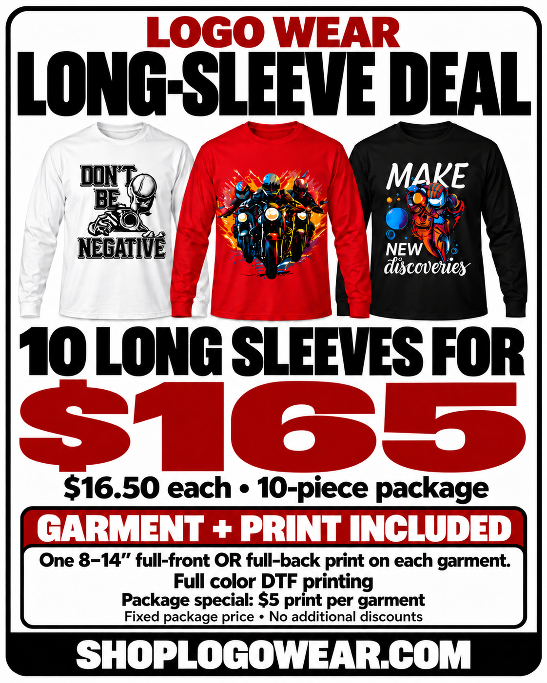 10 Custom Longsleeves